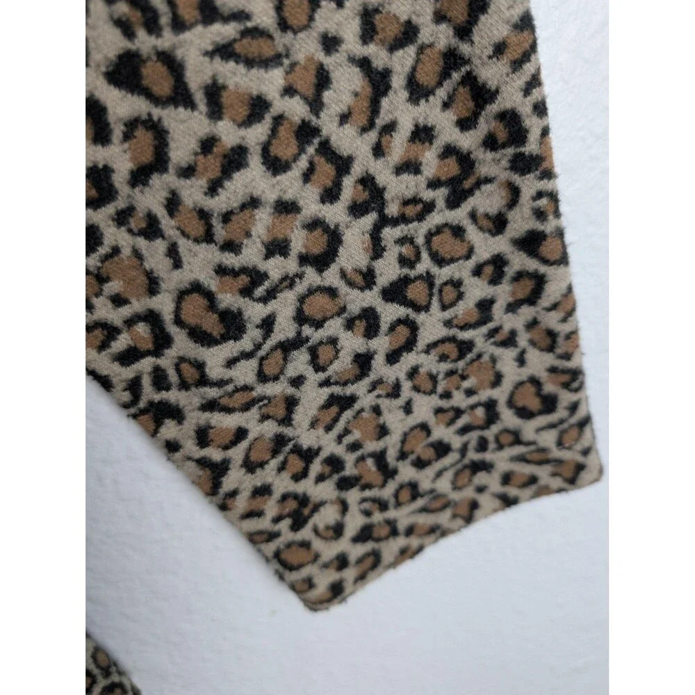 Habitat Jacket Womens Small Leopard Print Button‎ Front Animal Pattern Coat